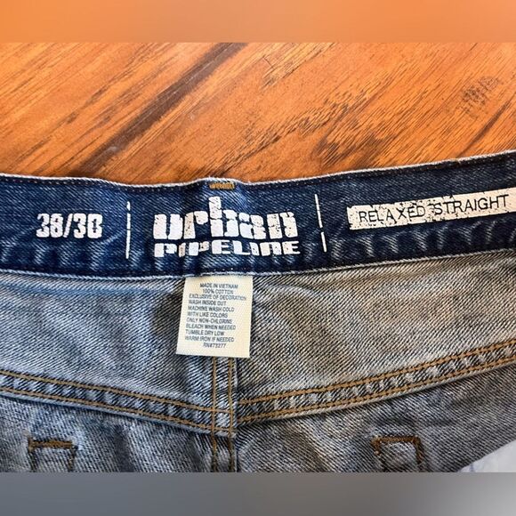 Urban Pipeline jeans men’s 38x30 Relaxed Straight cotton blue denim nice! - Picture 4 of 10